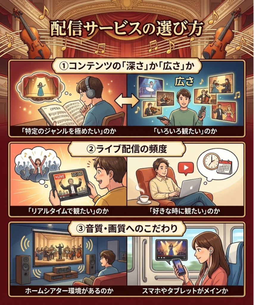 配信サービスの選び方